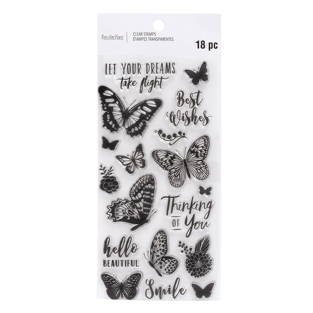 6 Pack: Butterfly Clear Stamps by Recollections™